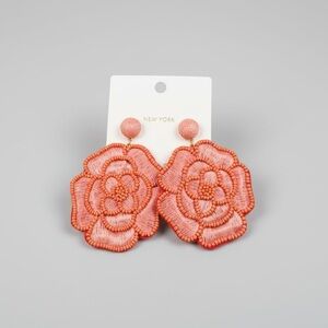 Flower Beaded Earrings